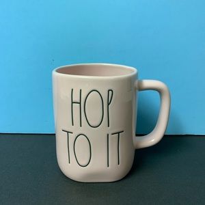 Rae Dunn brand new all pink HOP TO IT mug